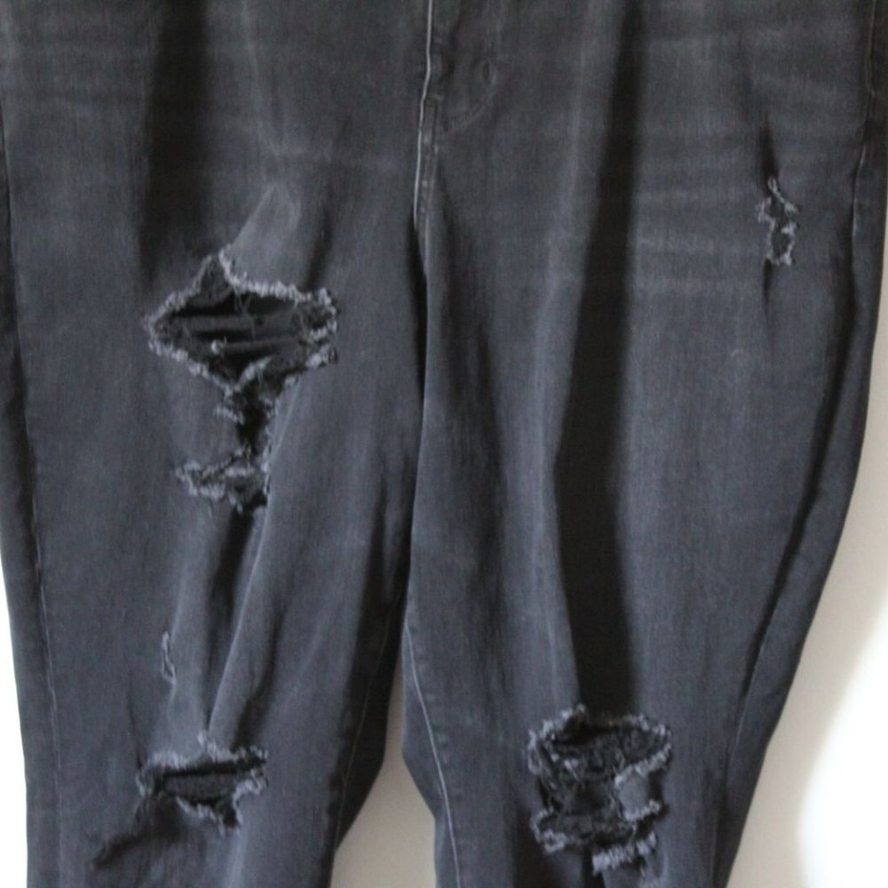 American Eagle Curvy Super Hi Rise Jegging Jeans Distressed Plus Size 24 H13693 - Picture 4 of 11